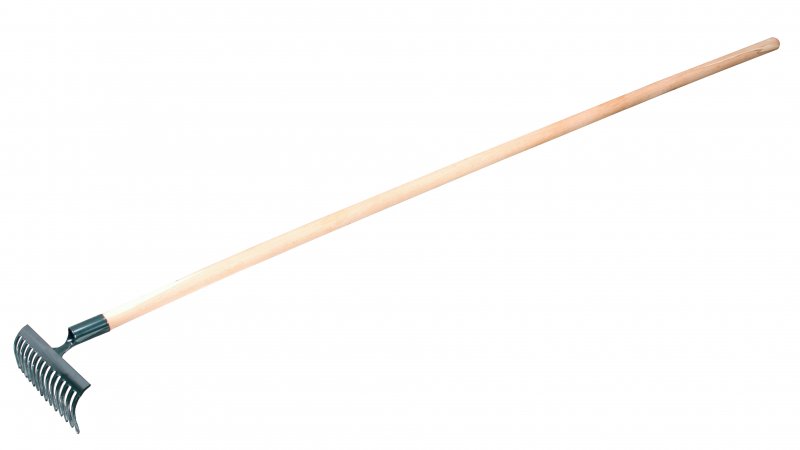 Hrable železné 16z zelené s násadou 61063 Hrable železné 16z zelené s násadou 61063