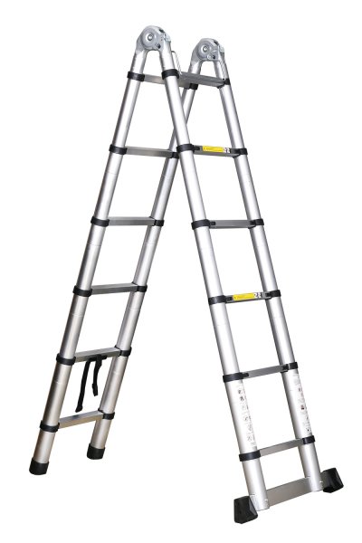 Rebrík teleskopický skladací 3,8m štafle 48415