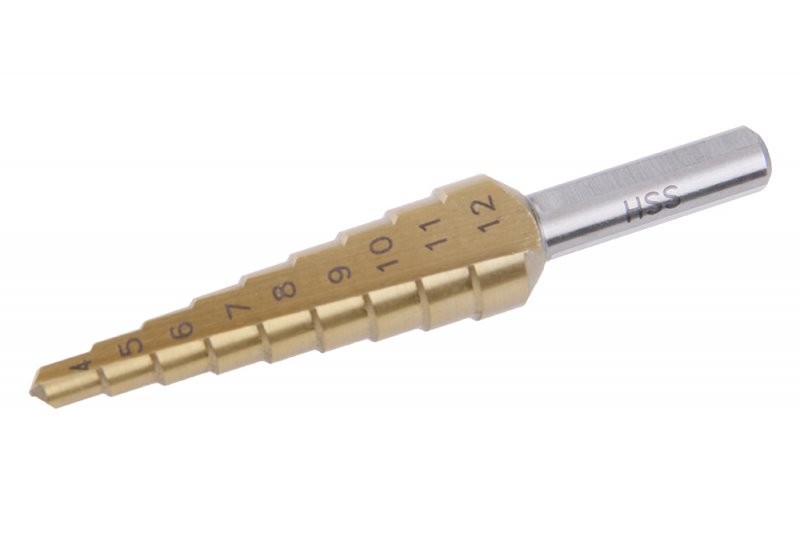 Vrták stupňový pr.4-12mm 20489 Titan Vrták stupňový pr.4-12mm 20489 Titan