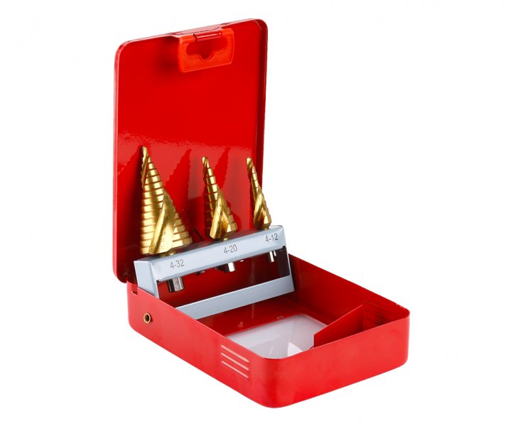Sada stup.vrtákov Tin 4-12/4-20/4-32mm 20495 Sada stup.vrtákov Tin 4-12/4-20/4-32mm 20495