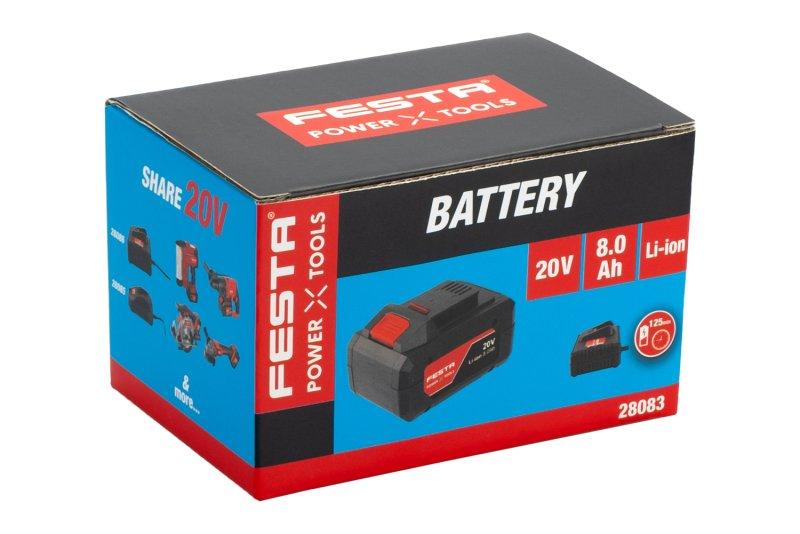 Batéria Li-ion do AKU náradia FESTA SHARE 20V 8.0Ah 28083 Batéria Li-ion do AKU náradia FESTA SHARE 20V 8.0Ah 28083