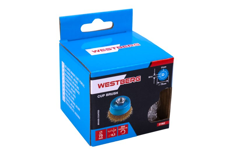 Kefa rotačná črepníková vlnitá WESTBERG 75mm M14 21962 Kefa rotačná črepníková vlnitá WESTBERG 75mm M14 21962