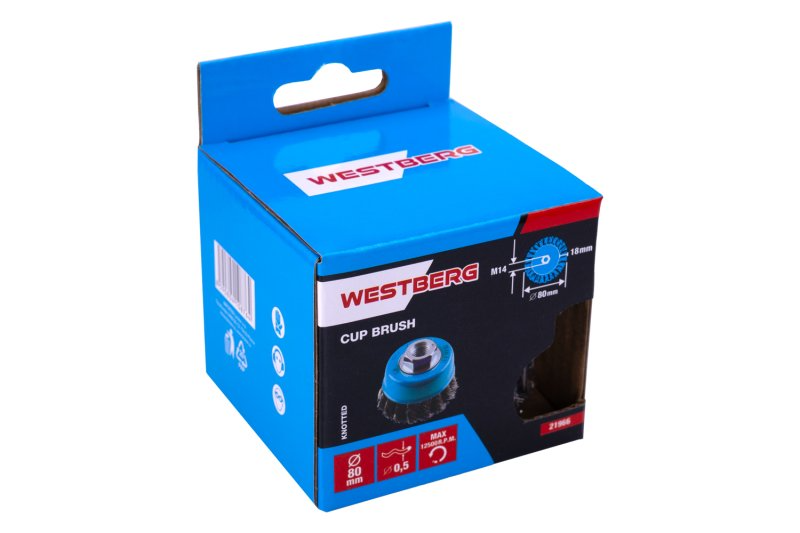 Kefa rotačné črepníkové vrkoče WESTBERG 80mm M14 21966 Kefa rotačné črepníkové vrkoče WESTBERG 80mm M14 21966