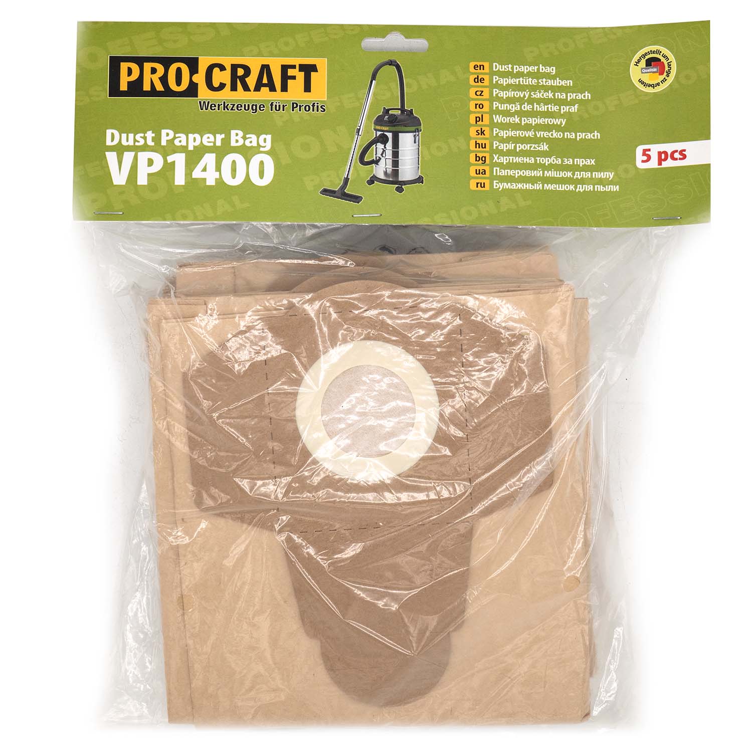 Papierové vrecko pre priemyselný vysávač Procraft VP1400 | SpVP1400 Papierové vrecko pre priemyselný vysávač Procraft VP1400 | SpVP1400