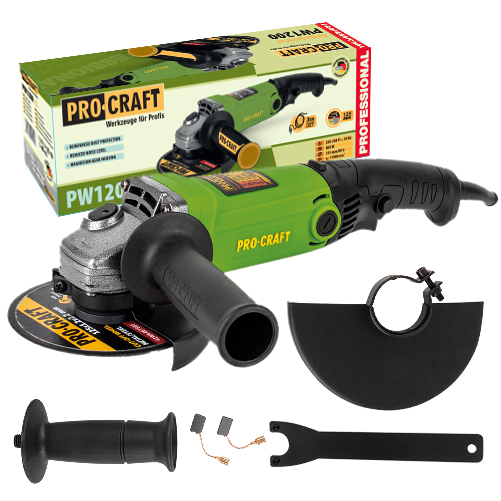 Uhlová brúska Procraft PW1200 Uhlová brúska Procraft PW1200