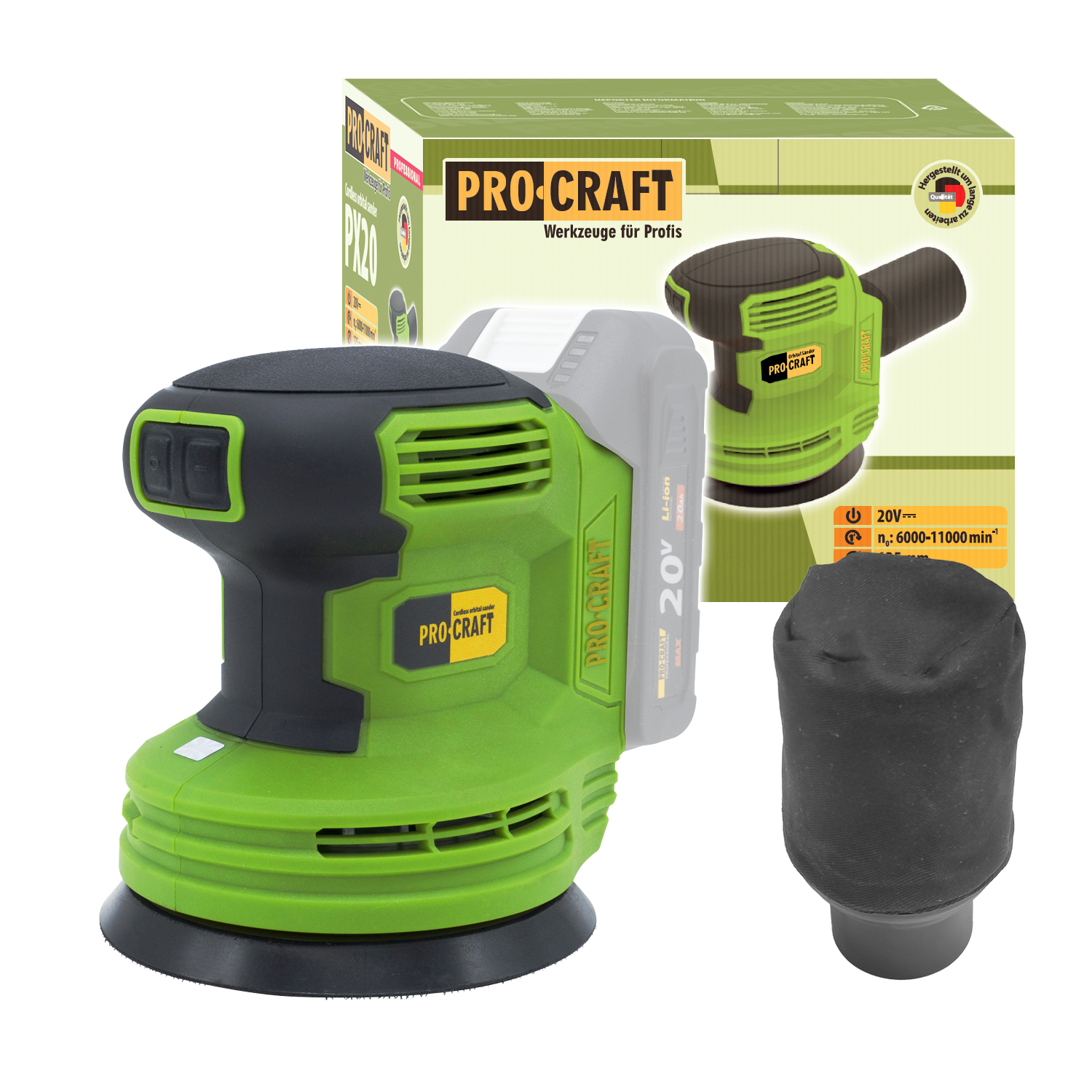 Aku excentrická brúska Procraft PX20 | PX20 Aku excentrická brúska Procraft PX20 | PX20