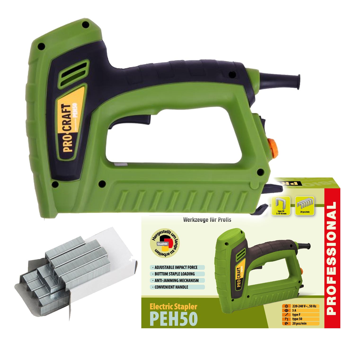 Elektrická sponkovačka Procraft PEH50 | PEH50 Elektrická sponkovačka Procraft PEH50 | PEH50