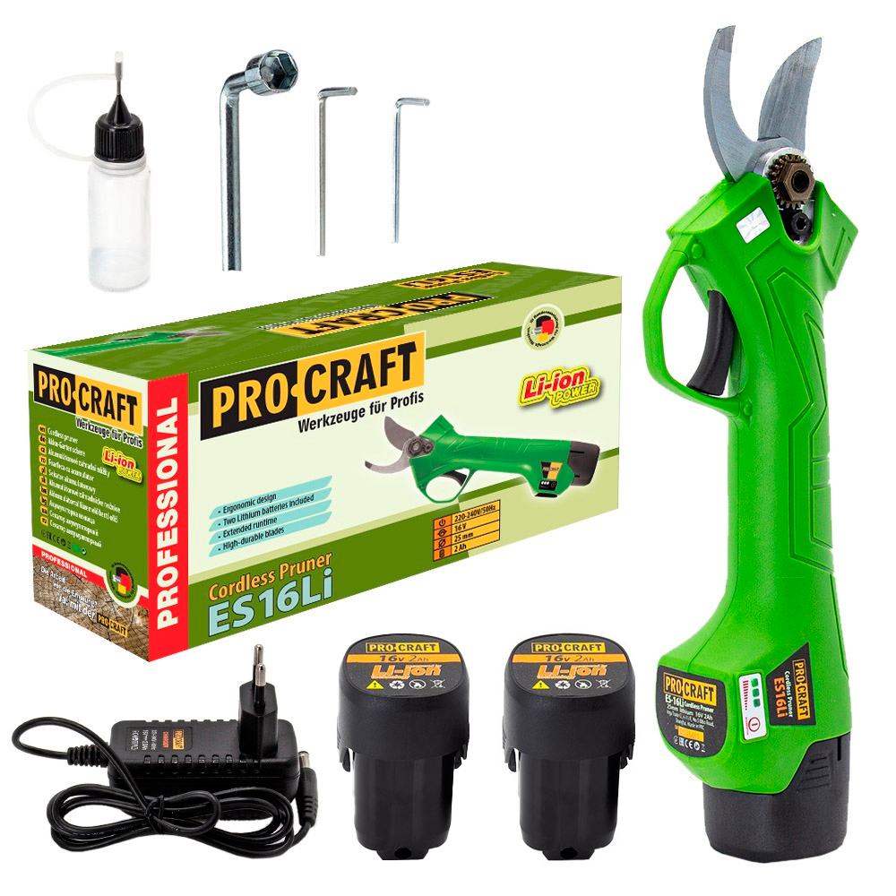 Akumulátorové nožnice na konáre Procraft ES16Li | ES16Li Akumulátorové nožnice na konáre Procraft ES16Li | ES16Li