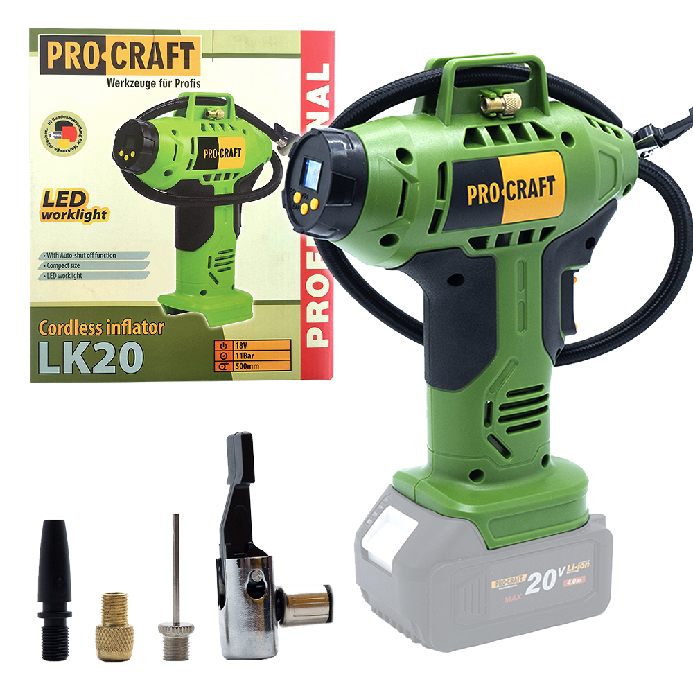 Aku kompresor Procraft LK20 bez akumulátora a nabíjačky | LK20 Aku kompresor Procraft LK20 bez akumulátora a nabíjačky | LK20