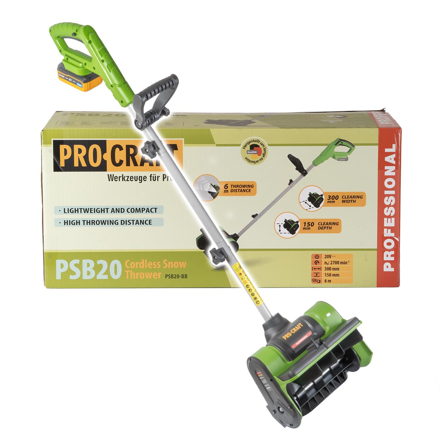 Akumulátorová snehová fréza Procraft PSB20bb (bez batérie a nabíjačky) | PSB20bb Akumulátorová snehová fréza Procraft PSB20bb (bez batérie a nabíjačky) | PSB20bb
