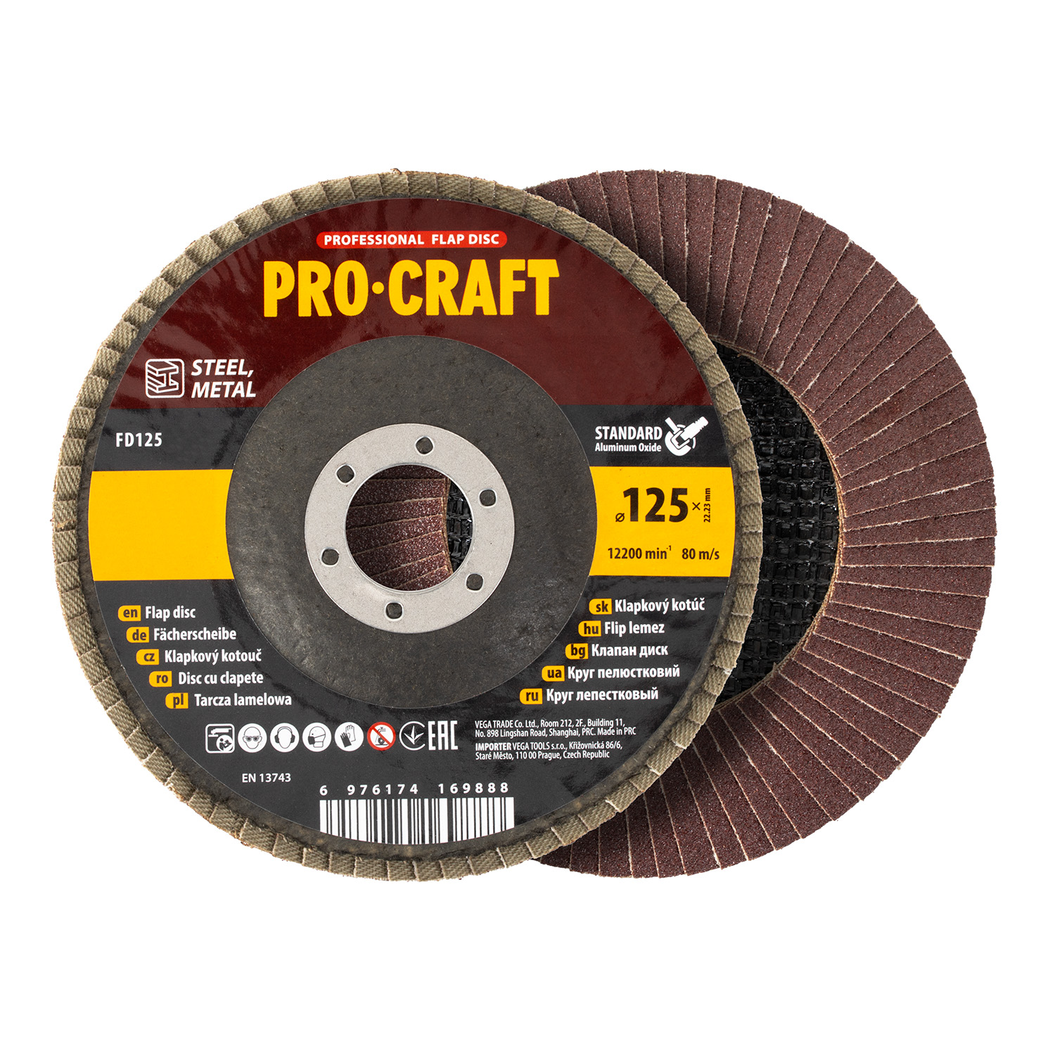 Laminovaný disk (korund) Procraft T27 FD125P60T27 | FD125P60T27 Laminovaný disk (korund) Procraft T27 FD125P60T27 | FD125P60T27