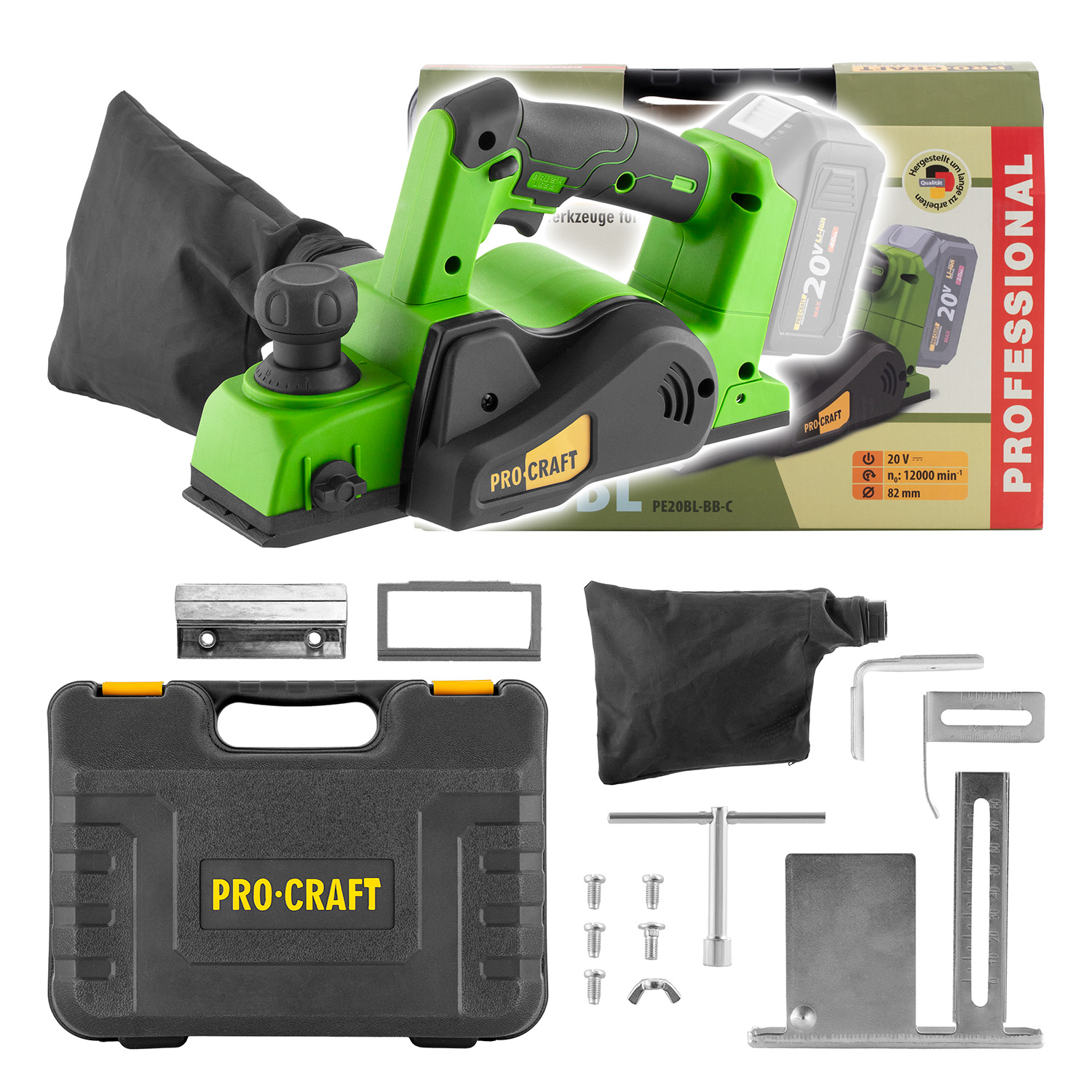 Aku hoblík Procraft PE20BL (bez akumulátora a nabíjačky) | PE20BLbb Aku hoblík Procraft PE20BL (bez akumulátora a nabíjačky) | PE20BLbb