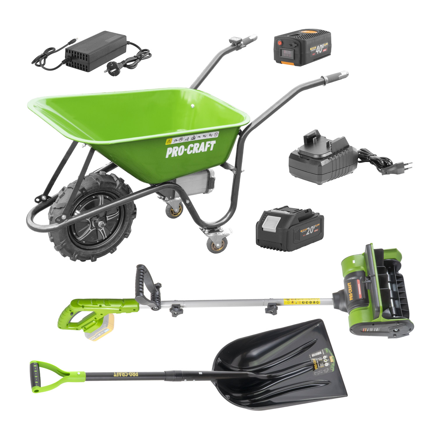 AKU fúrik Procraft PWB150 + aku snehová fréza PSB20bb + lopata GPS-1150 + batéria a nabíjačka | SPWB150/PSB20bb/GPS-1150/20-4/20-1 AKU fúrik Procraft PWB150 + aku snehová fréza PSB20bb + lopata GPS-1150 + batéria a nabíjačka | SPWB150/PSB20bb/GPS-1150/20-4/20-1