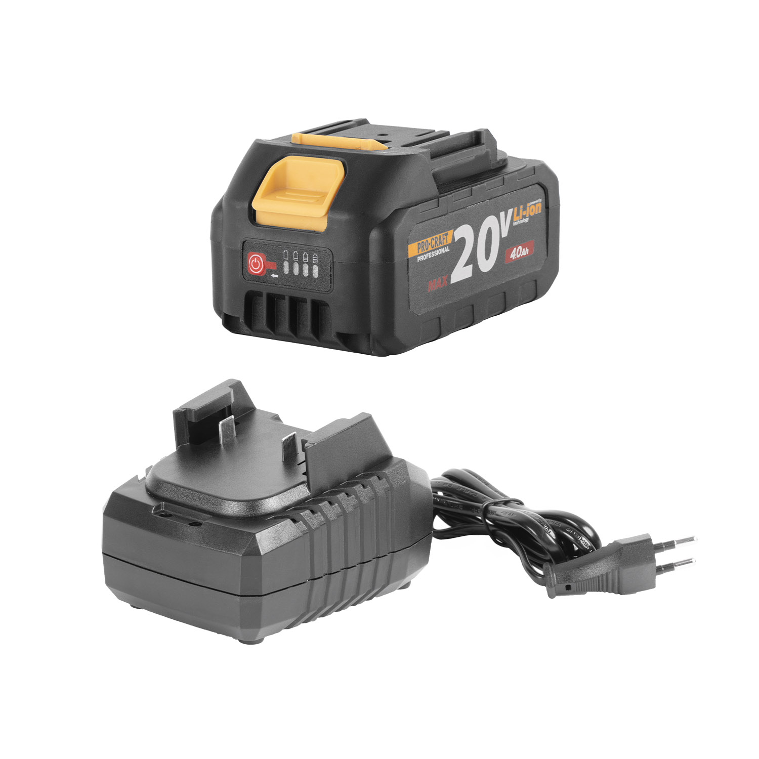 Sada aku batéria Procraft 20/4 ATA-40B + nabíjačka Procraft 20/1 | S20/4ATA-40B-20/1 Sada aku batéria Procraft 20/4 ATA-40B + nabíjačka Procraft 20/1 | S20/4ATA-40B-20/1
