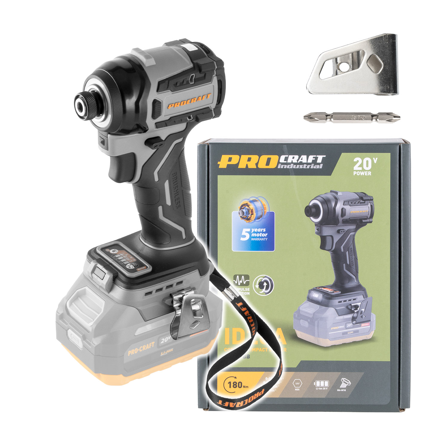 Aku rázový utahovák Procraft Industrial ID20Abb (bez baterie a nabíječky) | ID20Abb Aku rázový utahovák Procraft Industrial ID20Abb (bez baterie a nabíječky) | ID20Abb