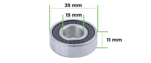 Ložisko 6202 PROCRAFT | 1E40F-38 Ložisko 6202 PROCRAFT | 1E40F-38