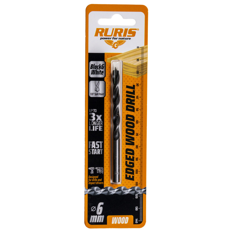 RURIS vrták do dreva 6 mm RURIS vrták do dreva 6 mm