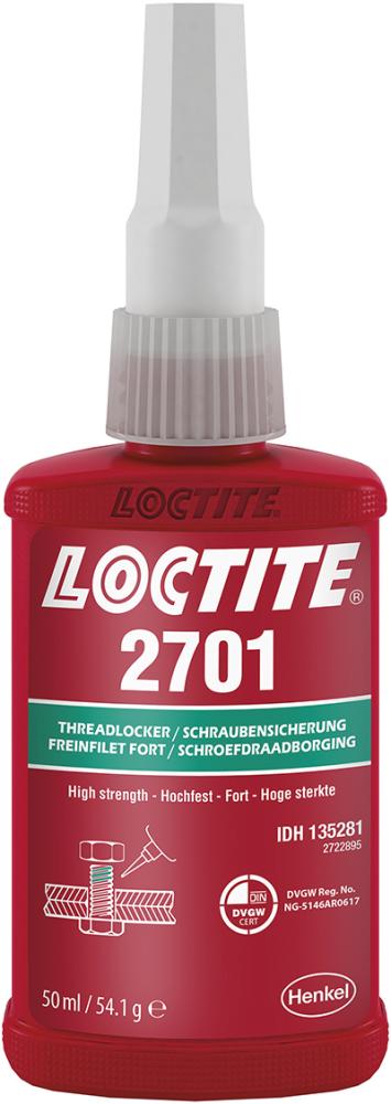 LOCTITE 2701 BO 50 ML EGFD Zaisťovač skrutiek Henkel LOCTITE 2701 BO 50 ML EGFD Zaisťovač skrutiek Henkel