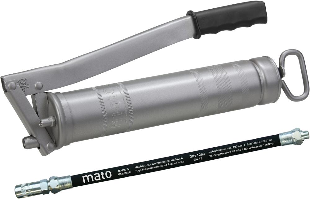 Lis mazací celooceľový E500 s hadicou M10x1 400 g Kartusche/500 g voľná MATO Lis mazací celooceľový E500 s hadicou M10x1 400 g Kartusche/500 g voľná MATO
