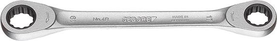 Dvojitý očkový kľúč s račňou 18 x 19 mm Gedore Dvojitý očkový kľúč s račňou 18 x 19 mm Gedore
