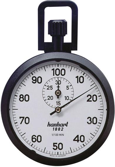 Presné mechanické stopky 1/100-min. 30 min. HANHART Presné mechanické stopky 1/100-min. 30 min. HANHART