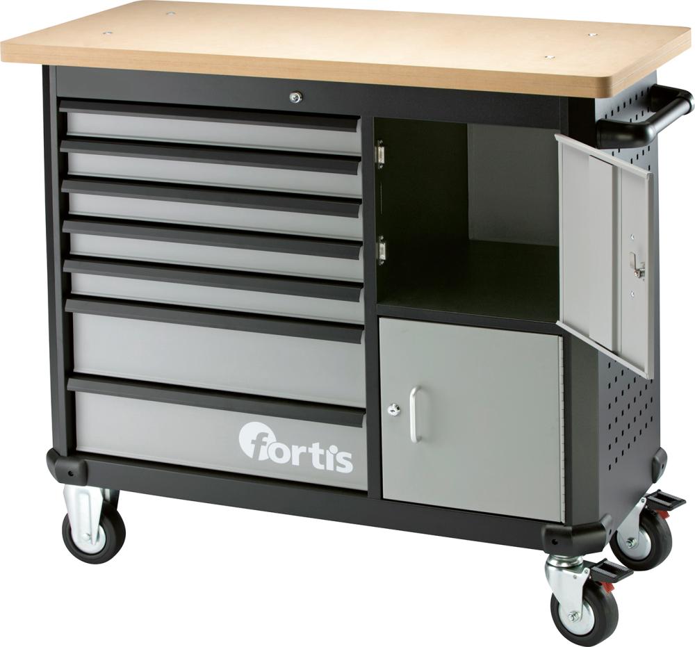 Dielenský stôl na kolieskach 1170x560x1060 mm FORTIS Dielenský stôl na kolieskach 1170x560x1060 mm FORTIS