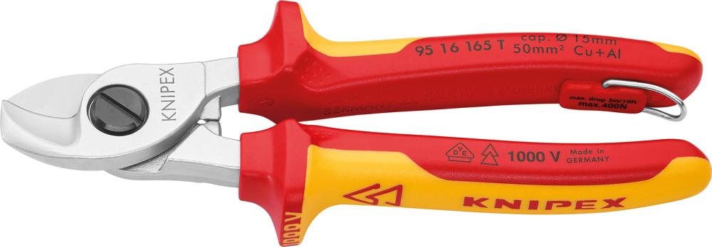 Káblové nožnice VDE 165 mm s osou Si Knipex Káblové nožnice VDE 165 mm s osou Si Knipex