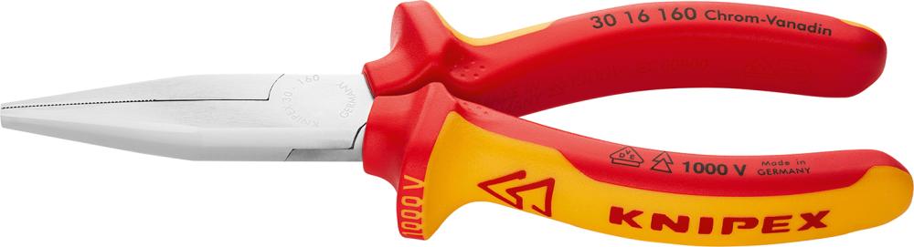 Kliešte s predĺženými čeľusťami tvar 1 ploché VDE 160 mm KNIPEX Kliešte s predĺženými čeľusťami tvar 1 ploché VDE 160 mm KNIPEX