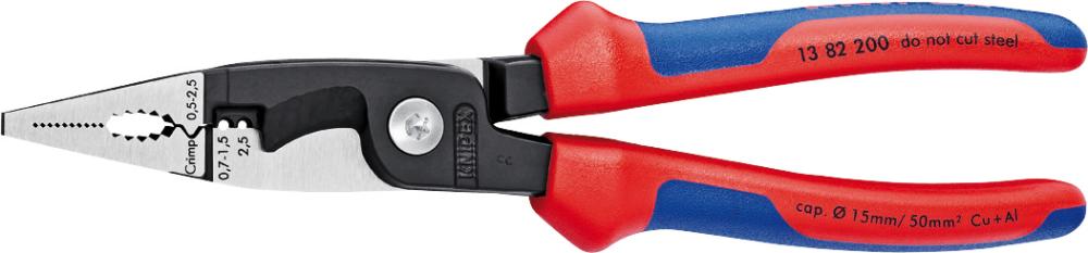 Elektroinštalačné kliešte leštené s 2-zložkovými rukoväťami 200 mm KNIPEX Elektroinštalačné kliešte leštené s 2-zložkovými rukoväťami 200 mm KNIPEX