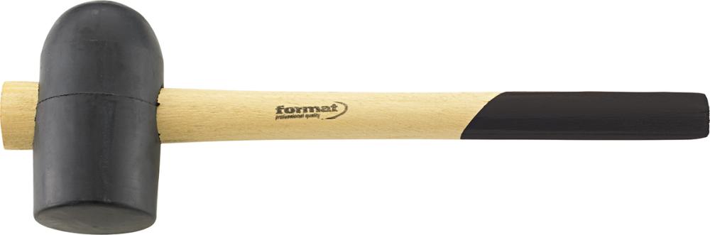 Gumové kompozitné kladivo veľkosť 2B 64 mm čierna farba FORMAT Gumové kompozitné kladivo veľkosť 2B 64 mm čierna farba FORMAT