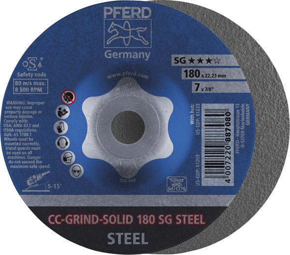 Brúsny kotúč CC-Grind Solid STEEL 180 mm PFERD Brúsny kotúč CC-Grind Solid STEEL 180 mm PFERD