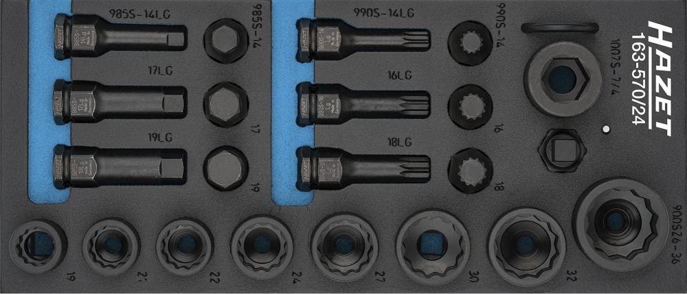 Modul na náradie 1/3 Impact 163-570/24 Hazet Modul na náradie 1/3 Impact 163-570/24 Hazet