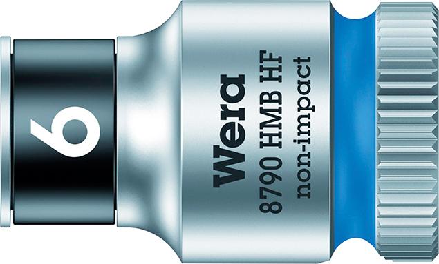 Adaptér nástrčných kľúčov 6-hranný 3/8″ 6 mm s pridržiavacou funkciou Wera