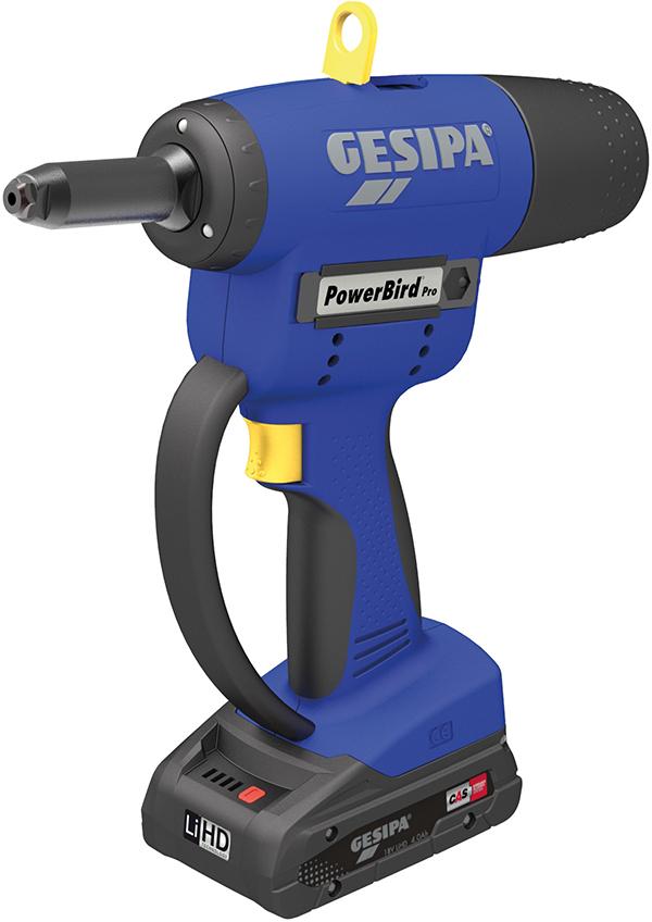 Akumulátorová nitovačka na slepé nity PowerBirdPro Gold Editon GESIPA Akumulátorová nitovačka na slepé nity PowerBirdPro Gold Editon GESIPA