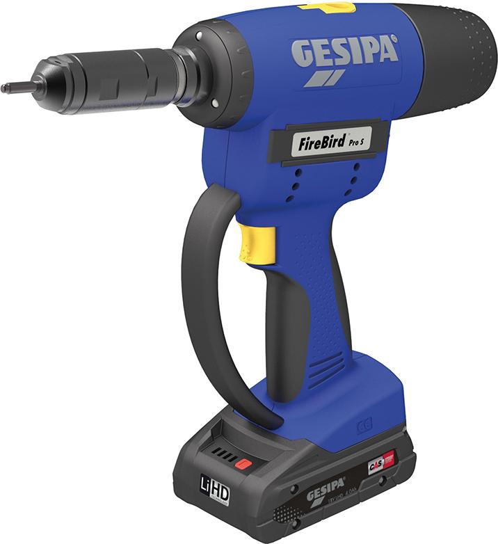 Akumulátorové náradie na slepé nitovacie matice FireBird Pro S Gold LBOXX GESIPA Akumulátorové náradie na slepé nitovacie matice FireBird Pro S Gold LBOXX GESIPA