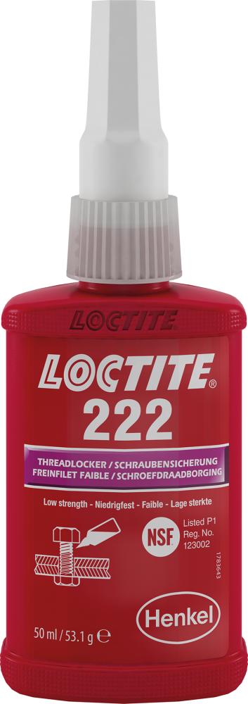 LOCTITE 222 BO 50 ML EGFDZaisťovač skrutiek Henkel LOCTITE 222 BO 50 ML EGFDZaisťovač skrutiek Henkel