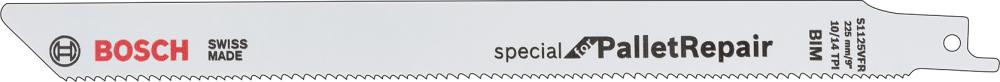 List pre šablovitú pílu S 1125 VFR Bosch, obalová jednotka 5 ks Special for Pallet Repair