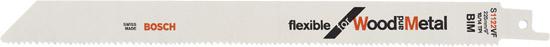 List pre šablovitú pílu S 1122 VF Bosch, obalová jednotka 5 ks Flexible f Wood and Metal
