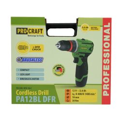 Akumulátorový skrutkovač Procraft PA12BL DFR | PA12BL DFR