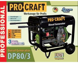 Dieselový elektrický generátor Procraft DP80/3 | DP80/3