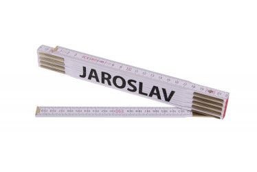 Meter 2m drevený skladací biely JAROSLAV 13407