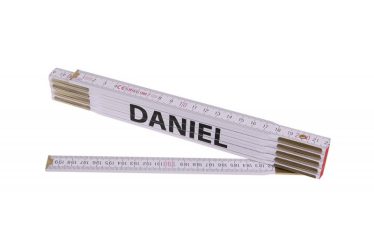 Meter 2m drevený skladací biely DANIEL 13426