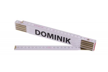 Meter 2m drevený skladací biely DOMINIK 13436