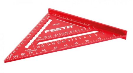 Trojuholník stolársky 180mm ALU multifunkčný 14420 Festa