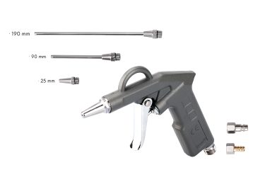 Pištol ofukovacia s nastavcami 25;90;190mm FESTA 48004