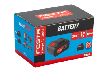 Batéria Li-ion do AKU náradia FESTA SHARE 20V 8.0Ah 28083