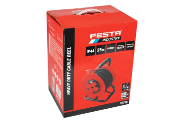 Kábel predlž. na bubne 3x1.5mm 25m 230V 4 zás. IP44 37750