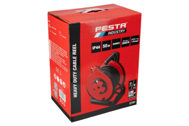 Kábel predlž. na bubne 3x1.5mm 50m 230V 4 zás. IP44 37751