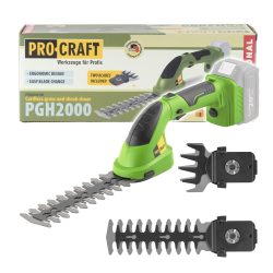 Akumulátorové nožnice na trávu Procraft PGH2000 (bez akumulátora a nabíjačky) | PGH2000