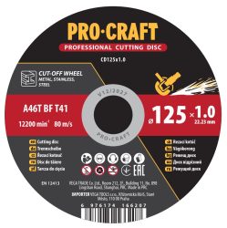 Rezací kotúč Procraft CD125x1